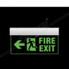 LED  Fire Exit with arrow  Sign