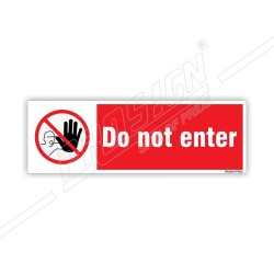 No not enter