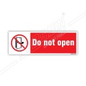 Do not open 