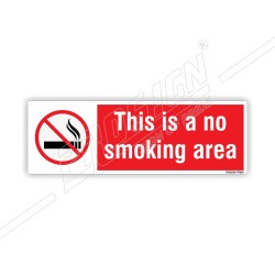 This is a no smoking area