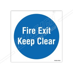 Fire exit keep clear 