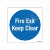 Fire exit keep clear 