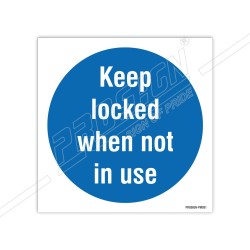 Keep locked when not in use 