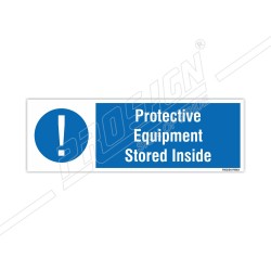 Protective equipment stored inside
