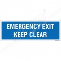Emergency exit keep clear 