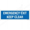 Emergency exit keep clear 