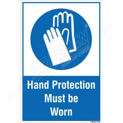 HAND PROTECTION MUST BE WORN