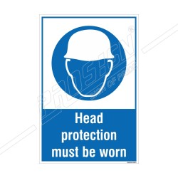 HEAD PROTECTION MUST BE WORN