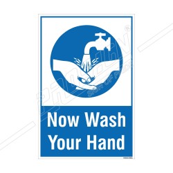NOW WASH YOUR HAND