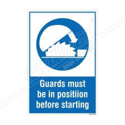 GUARDS MUST BE IN POSITIION BEFORE STARTING