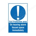 CO2 PROTRCTION AREA ON HEARING ALARM VACANT SPACE IMMEDIATELY