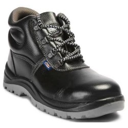 Safety shoes dual density black color AC-1008 Allen Cooper