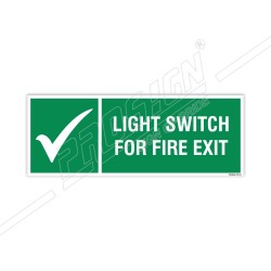 LIGHT SWITCH FOR FIRE EXIT