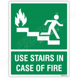 USE STAIR IN CASE OF FIRE