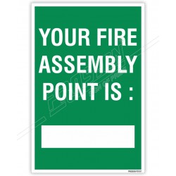 YOUR FIRE ASSEMBLY POINT IS :