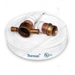 Fire hose 63 mm X 15 M Torrent UL approved with IS 304 SS M/F Coupling 