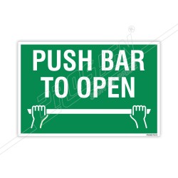 PUSH BAR TO OPEN