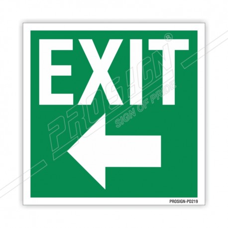 DIRECTION ARROW WITH EXIT SIGN