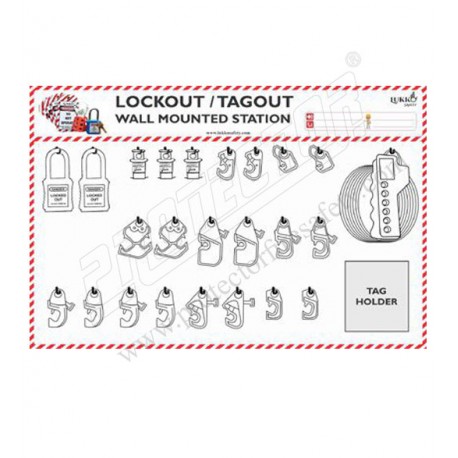 MCB Lockout Tagout Station Wall mounted
