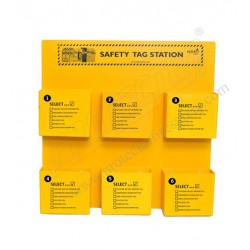 Safety Tags Station with Holders Wall Mounted 