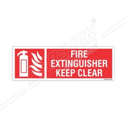 FIRE EXTINGUISHER KEEP CLEAR