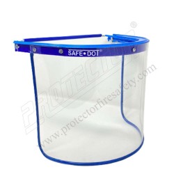 Face Shield Spring Type Clear 8" X 16" Safedot