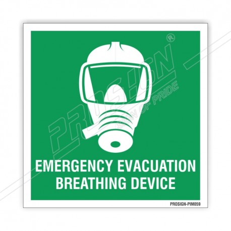 EMERGENCY EVACUATION BREATHING DEVICE