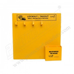 Open Lockout Tagout Wall Mounted Station (L) 12" X (W)12"