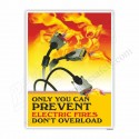 Prevent electric fire Poster