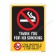 Thank you for no smoking