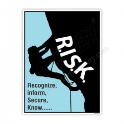 Risk Recognize, Inform, Secure, Know Poster