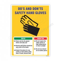 DO'S & DON'TS SAFETY HAND GLOVES
