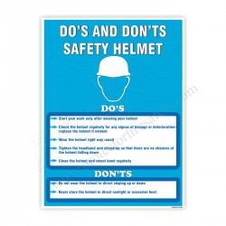 DO'S & DON'TS SAFETY HELMET