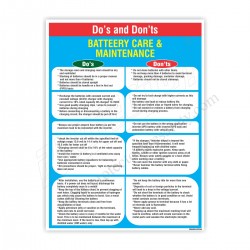  DO'S AND DON'TS BATTERY CARE & MAINTENANCE