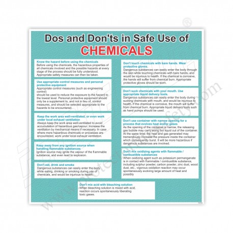 DO'S &DON'TS IN SAFE USE OF CHEMICALS