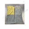 Hand Gloves Heat resistance Para Aramid Leather 14" Hi-Care