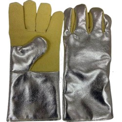Aluminized Para Aramid High temperature hand Gloves 14 Hicare