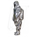 Aluminized fiber glass fire proximity suit 2 layer Commercial Grade