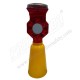 Solar warning light for safety cone