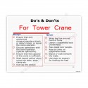 Do's and Don's For Tower Crane Poster