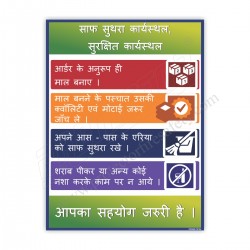 Clean workplace safe workplace safety poster