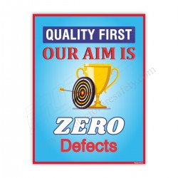 Our Aim Is Zero Defect Poster