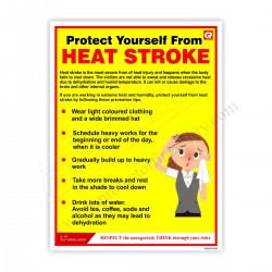 Heat stroke safety poster