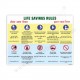 Life Saving Rules Safety Poster