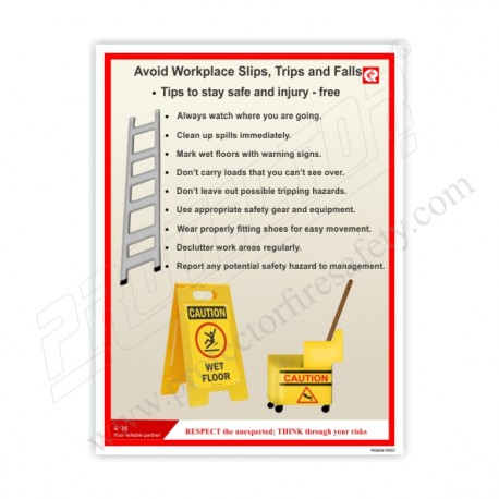 Slips , Trips, Falls Safety Poster