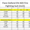 Meta aramid Fire Proximate suit  (Turnout gear)  Flare Defend