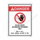 Danger Safety Poster