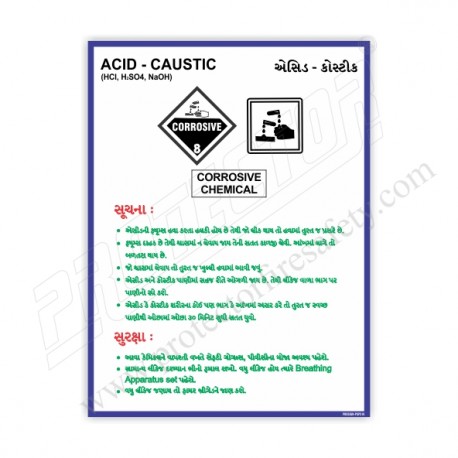 Acid Caustic Safety Poster