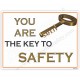 Key safety poster