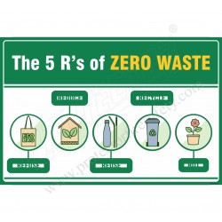 5R'S of zero waste safety poster